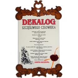 DYPLOM DEKALOG SZCZĘŚLIWEGO CZŁOWIEKA SP