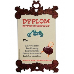 DYPLOM SUPER KIEROWCY MOTOCYKLA SP