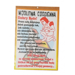 MODLITWA CODZIENNA - TABLICZKA