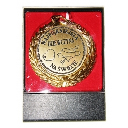 MEDAL NAJPIĘKNIEJSZA DZIEWCZYNA METAL