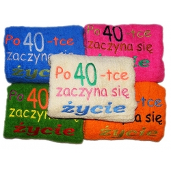 RĘCZNIK ŻYCIE PO 40-TCE 140x70