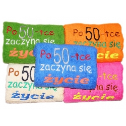 RĘCZNIK ŻYCIE PO 50-TCE 140x70