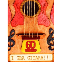 KARAFKA GITARA MAŁA Z OKAZJI 60