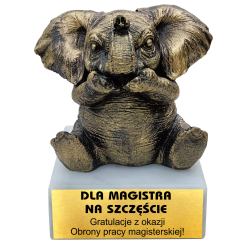 DUŻY SŁONIK NA SZCZĘŚCIE DLA MAGISTRA