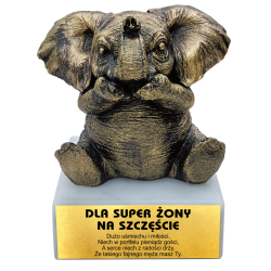 DUŻY SŁONIK NA SZCZĘŚCIE DLA SUPER ŻONY