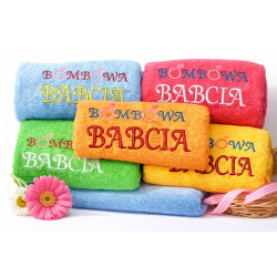 RĘCZNIK BOMBOWA BABCIA 140x70