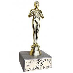 STATUETKA Z OKAZJI 25 ROCZNICY ŚLUBU OSK