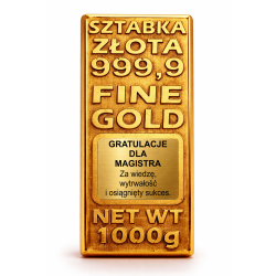 SZTABKA ZŁOTA DLA MAGISTRA