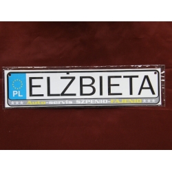 ELŻBIETA - TABLICZKA