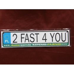 2 FAST 4 YOU - TABLICZKA