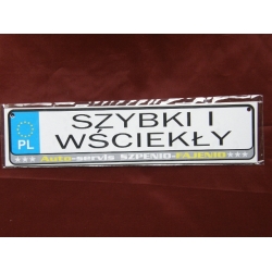 SZYBKI I WŚCIEKŁY - TABLICZKA