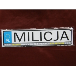 MILICJA - TABLICZKA