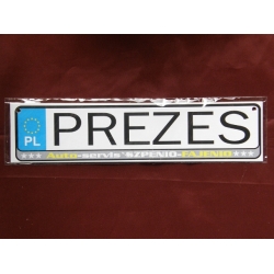 PREZES - TABLICZKA