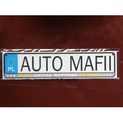 AUTO MAFII - TABLICZKA